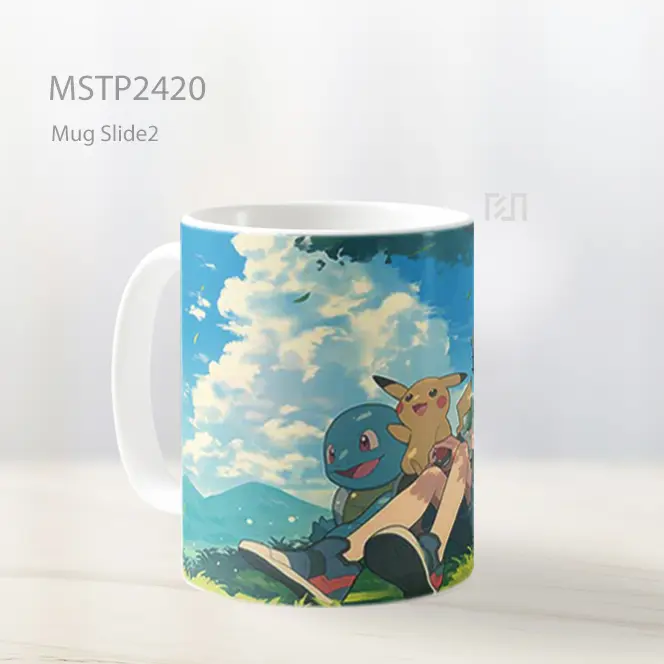 Pokemon Bersama Di Bawah Pohon Mug MSTP2420 - All-side / Desain
