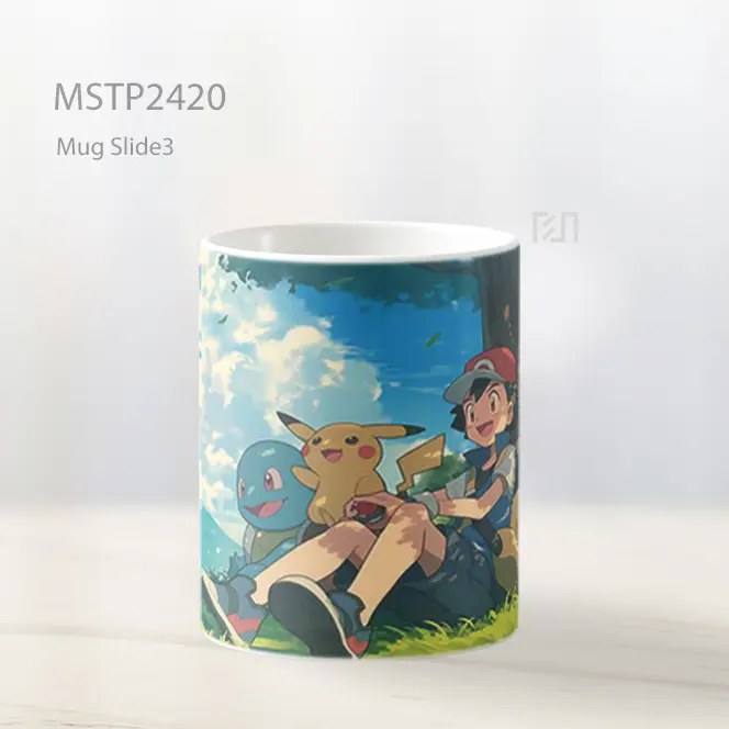 Pokemon Bersama Di Bawah Pohon Mug MSTP2420 - All-side / Desain