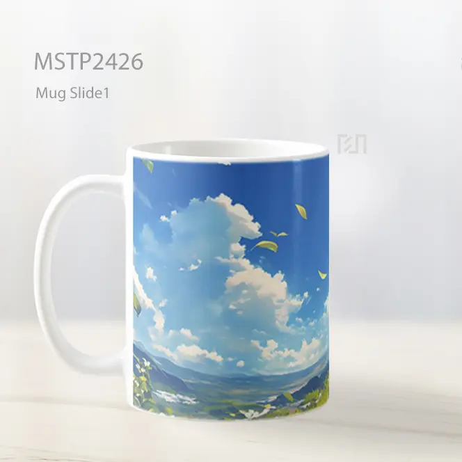Pokemon Eevee Duduk Di Lapangan Anime Mug MSTP2426 - All-side / Desain