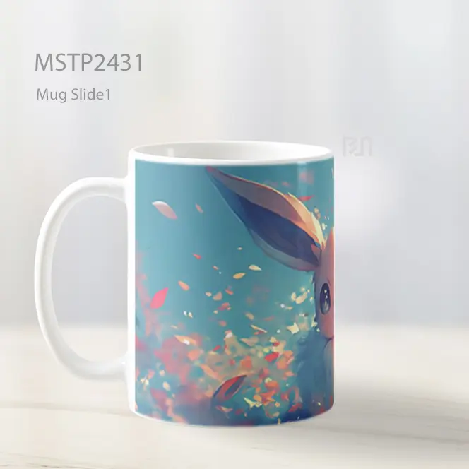 Pokemon Eevee Pastel Imut Mug MSTP2431 - All-side / Desain
