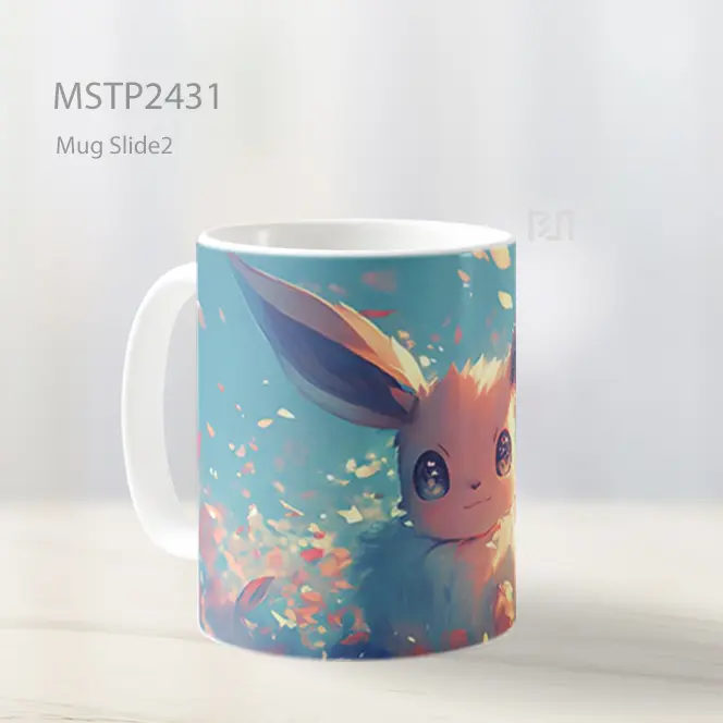 Pokemon Eevee Pastel Imut Mug MSTP2431 - All-side / Desain