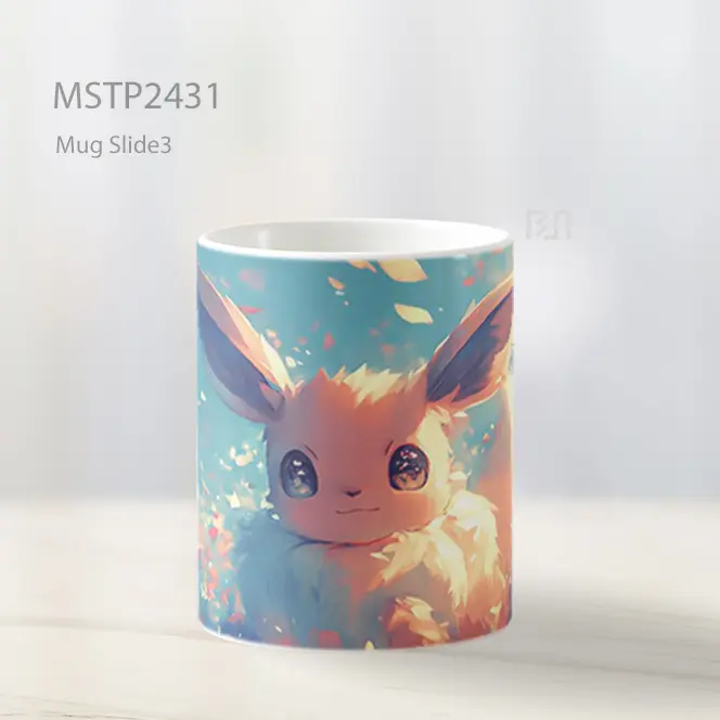 Pokemon Eevee Pastel Imut Mug MSTP2431 - All-side / Desain