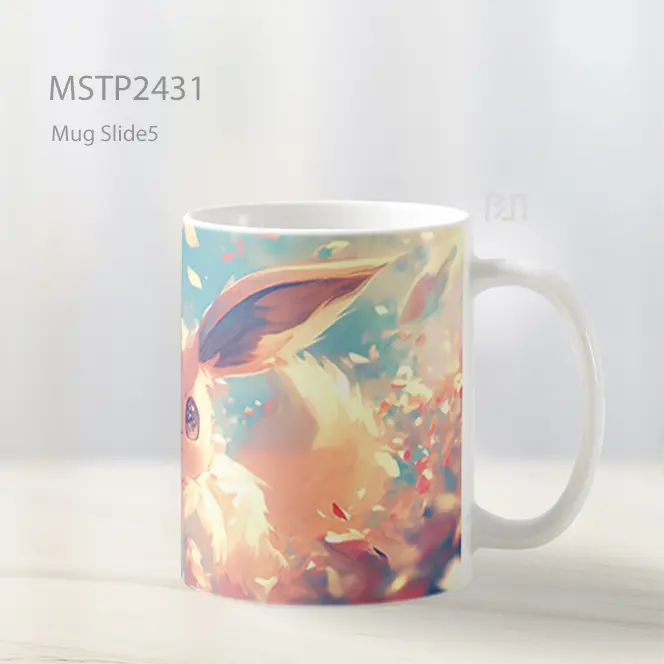 Pokemon Eevee Pastel Imut Mug MSTP2431 - All-side / Desain