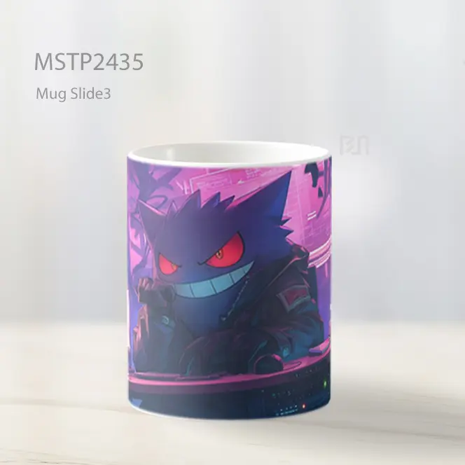 Pokemon Gengar Estetik Cyber Mug MSTP2435 - All-side / Desain