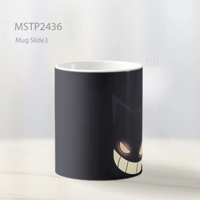 Pokemon Gengar Mata Bersinar Gelap Mug MSTP2436 - All-side / Desain