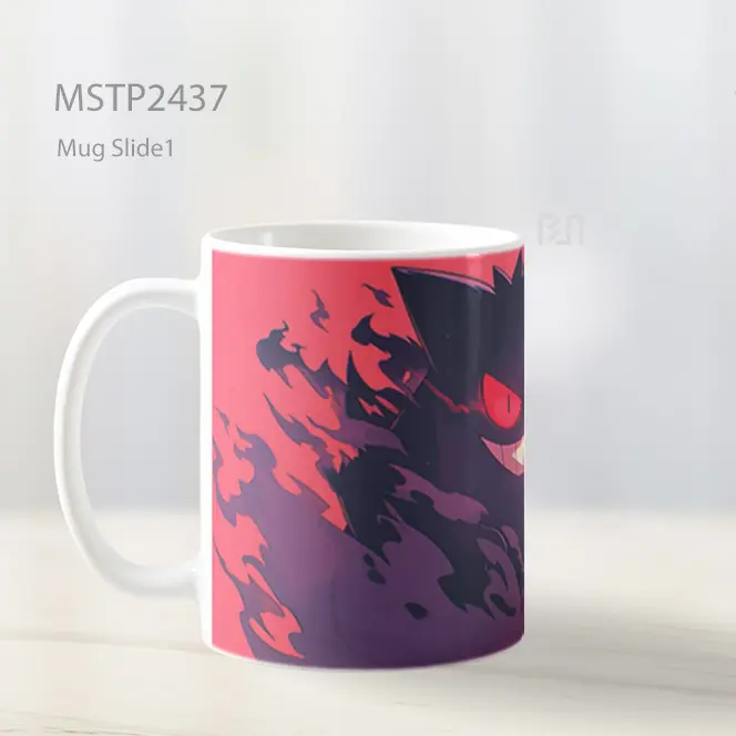 Pokemon Gengar Merah Keren Mug MSTP2437 - All-side / Desain