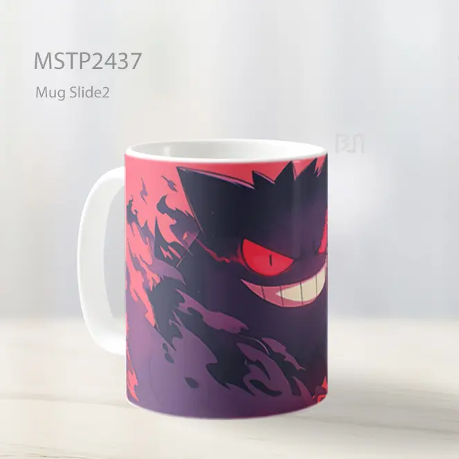 Pokemon Gengar Merah Keren Mug MSTP2437 - All-side / Desain