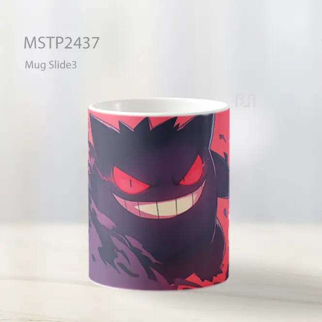 Pokemon Gengar Merah Keren Mug MSTP2437 - All-side / Desain