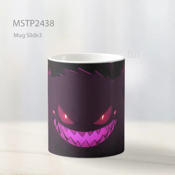 Pokemon Gengar Senyum Mug MSTP2438 - All-side / Desain