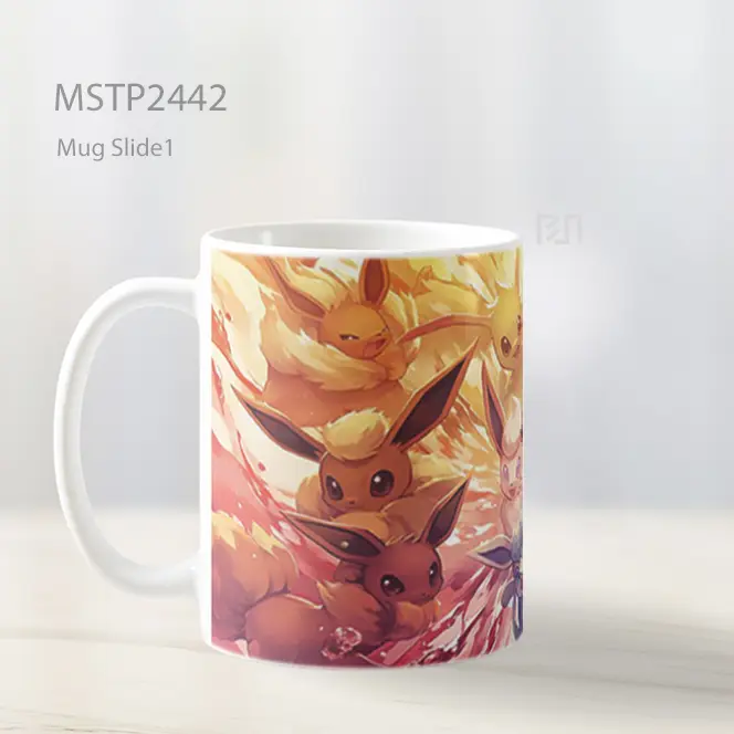 Pokemon Group Scene Mug MSTP2442 - All-side / Desain