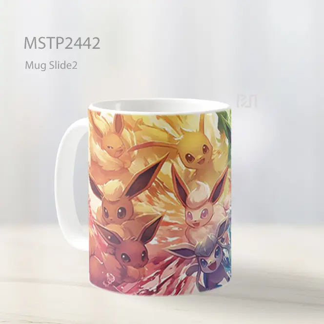 Pokemon Group Scene Mug MSTP2442 - All-side / Desain