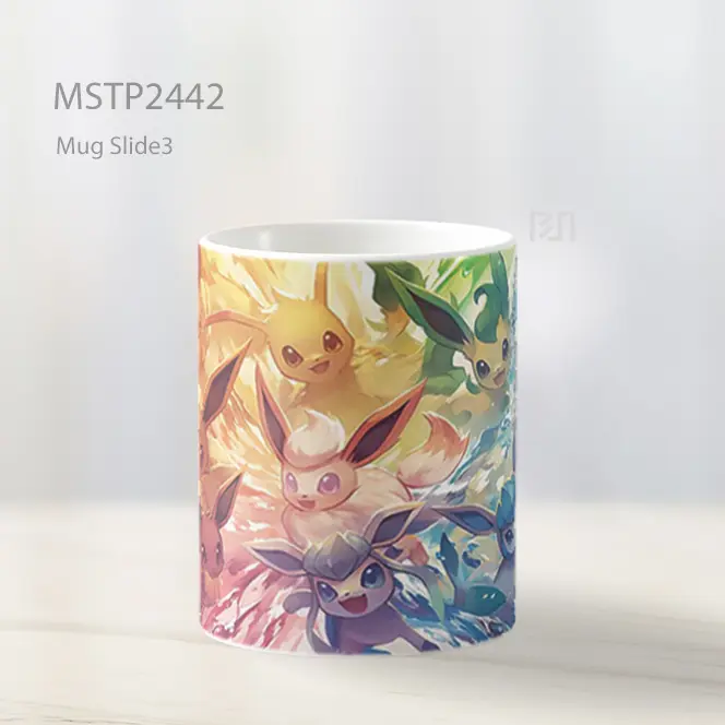 Pokemon Group Scene Mug MSTP2442 - All-side / Desain