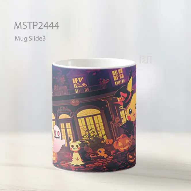 Pokemon Halloween Rumah Berhantu Mug MSTP2444 - All-side / Desain