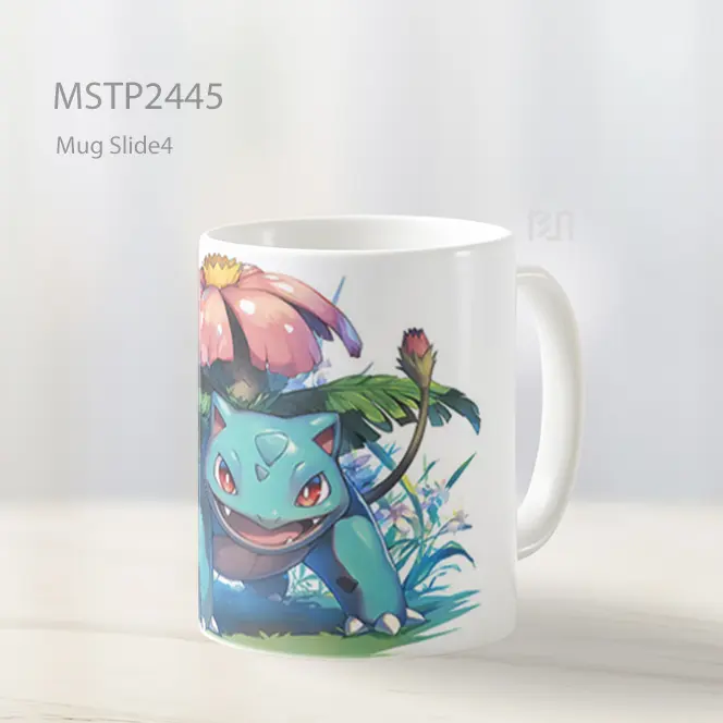 Pokemon Ivysaur Putih Mug MSTP2445
