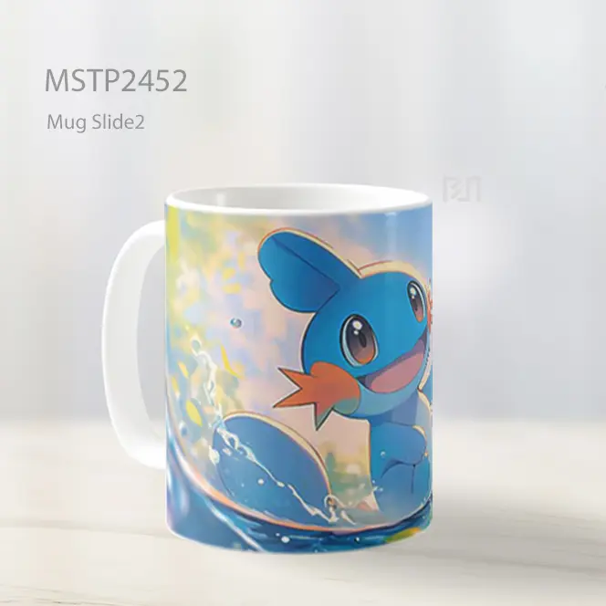 Pokemon Mudkip Bahagia Splash Air Mug MSTP2452 - All-side / Desain