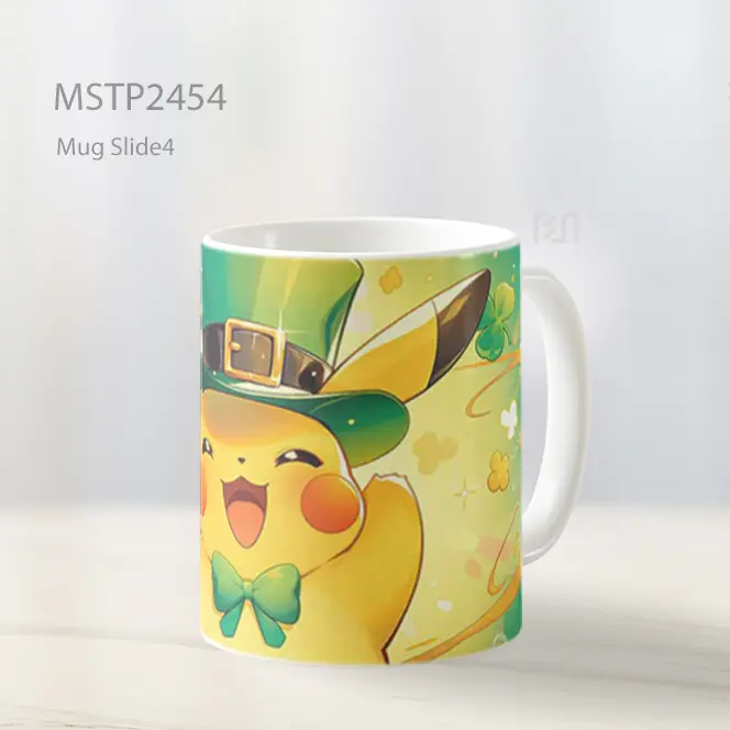 Pokemon Pikachu Bahagia St Patricks Day Mug MSTP2454