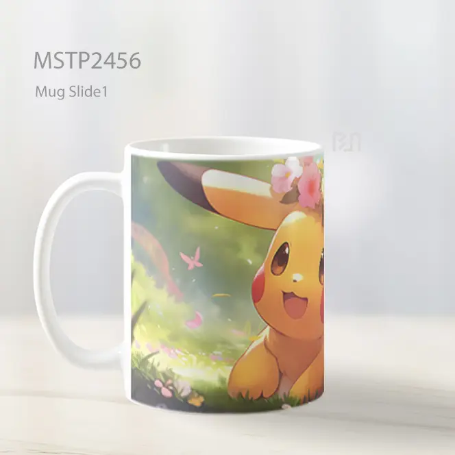 Pokemon Pikachu Bunga Mug MSTP2456 - All-side / Desain