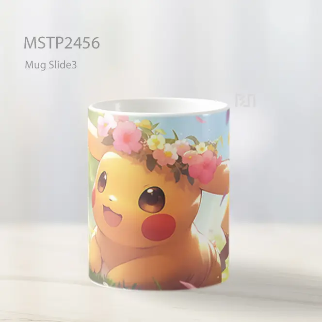 Pokemon Pikachu Bunga Mug MSTP2456 - All-side / Desain