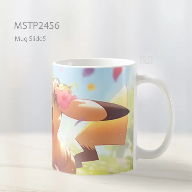 Pokemon Pikachu Bunga Mug MSTP2456 - All-side / Desain