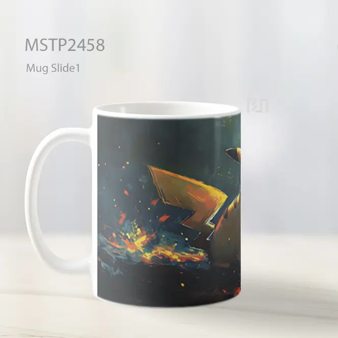 Pokemon Pikachu Digambar Mug MSTP2458 - All-side / Desain