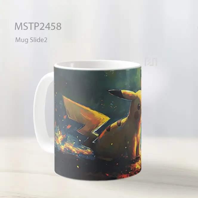 Pokemon Pikachu Digambar Mug MSTP2458 - All-side / Desain