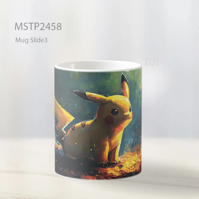 Pokemon Pikachu Digambar Mug MSTP2458 - All-side / Desain