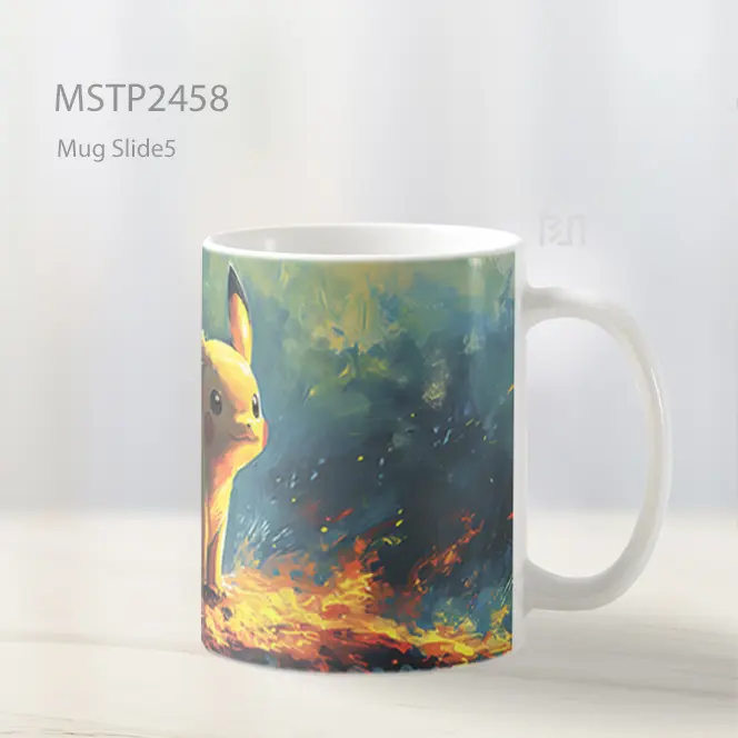 Pokemon Pikachu Digambar Mug MSTP2458 - All-side / Desain