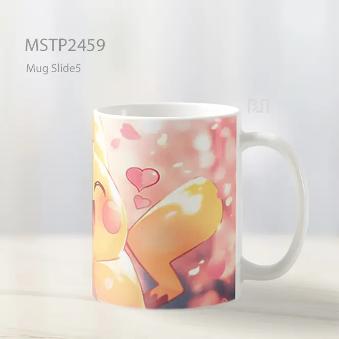 Pokemon Pikachu Happy Love Hearts Kawaii Mug MSTP2459 - All-side / Desain