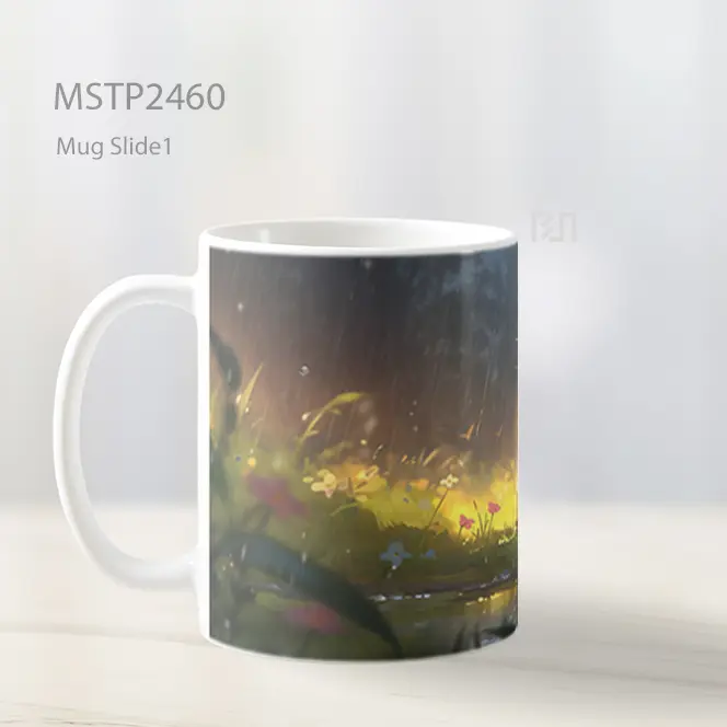 Pokemon Pikachu Hujan Mug MSTP2460 - All-side / Desain