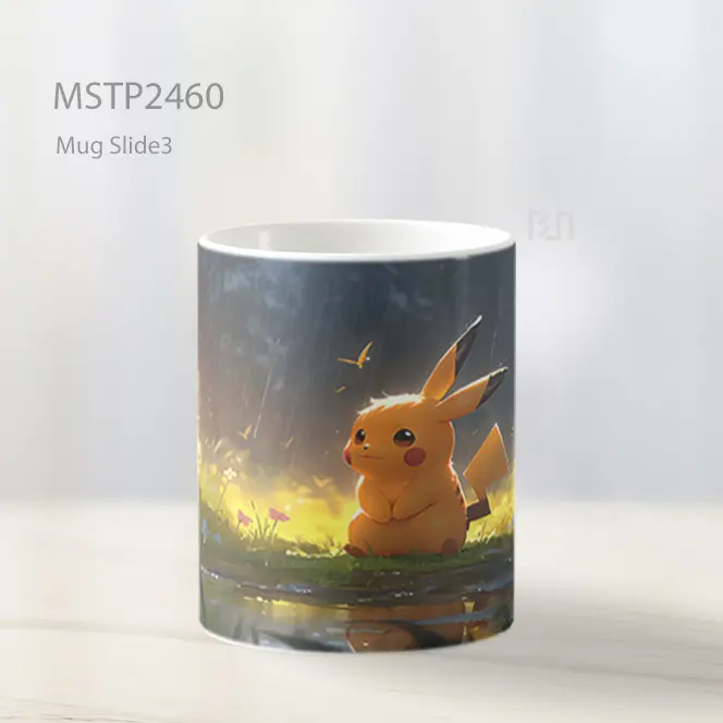 Pokemon Pikachu Hujan Mug MSTP2460 - All-side / Desain