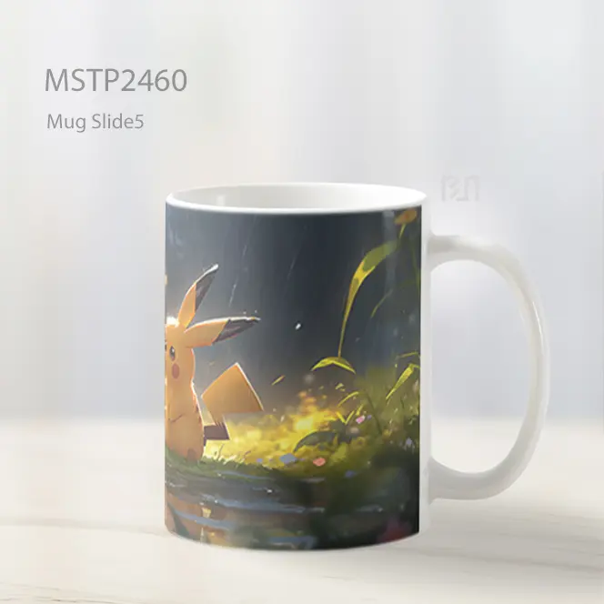 Pokemon Pikachu Hujan Mug MSTP2460 - All-side / Desain