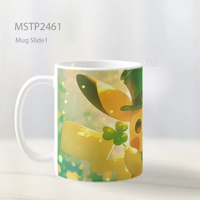 Pokemon Pikachu Topi Semanggi Mug MSTP2461 - All-side / Desain