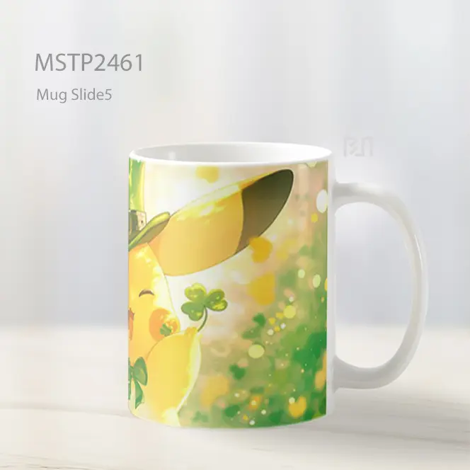 Pokemon Pikachu Topi Semanggi Mug MSTP2461 - All-side / Desain