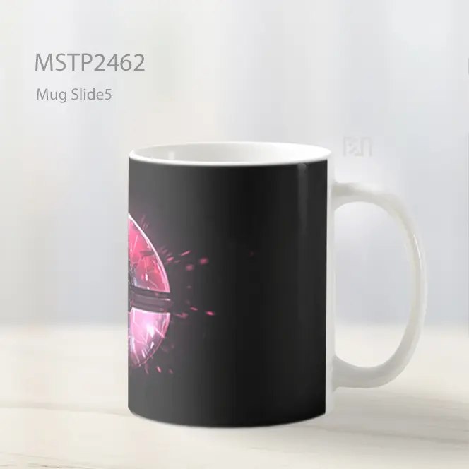 Pokemon Pokeball Hitam Mug MSTP2462 - All-side / Desain