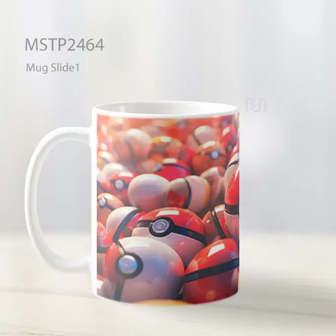 Pokemon Pokeball Pola Mug MSTP2464 - All-side / Desain