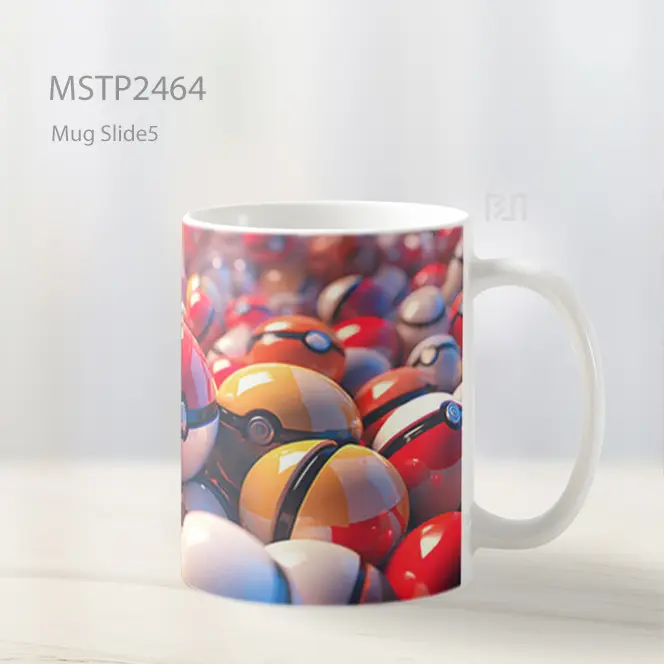 Pokemon Pokeball Pola Mug MSTP2464 - All-side / Desain