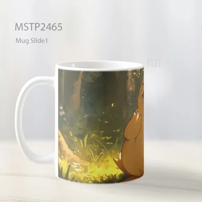 Pokemon Psyduck Tertawa Mug MSTP2465 - All-side / Desain
