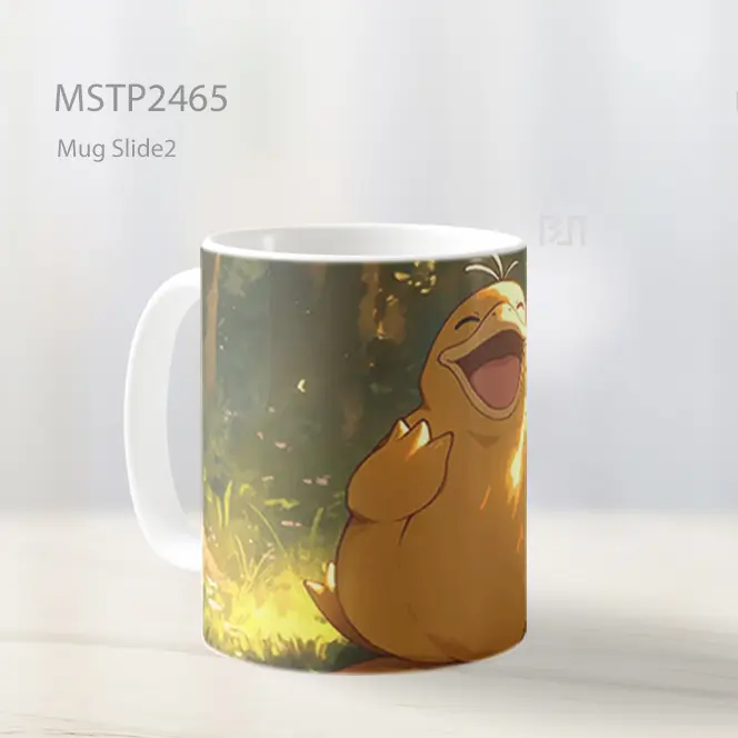 Pokemon Psyduck Tertawa Mug MSTP2465 - All-side / Desain