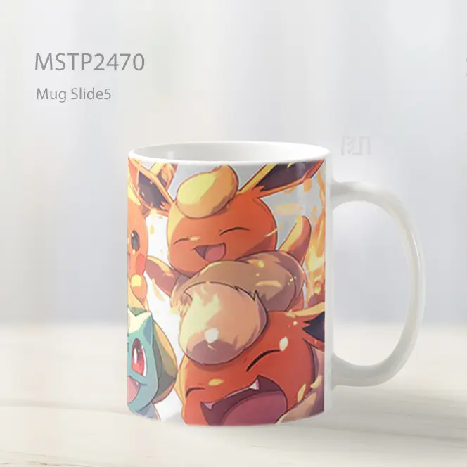 Pokemon Starter Friends Happy Kawaii Mug MSTP2470 - All-side / Desain
