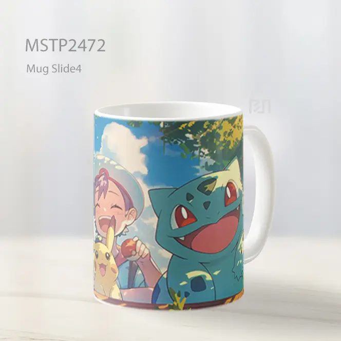 Pokemon Trainer And Pokemon Team Mug MSTP2472