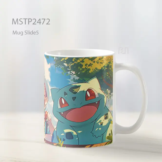 Pokemon Trainer And Pokemon Team Mug MSTP2472 - All-side / Desain