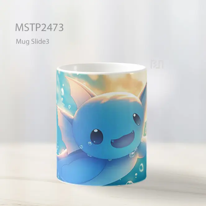 Pokemon Vaporeon Kawaii Water Bubbles Mug MSTP2473 - All-side / Desain
