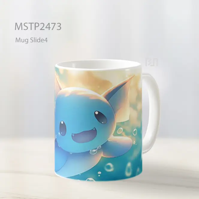 Pokemon Vaporeon Kawaii Water Bubbles Mug MSTP2473