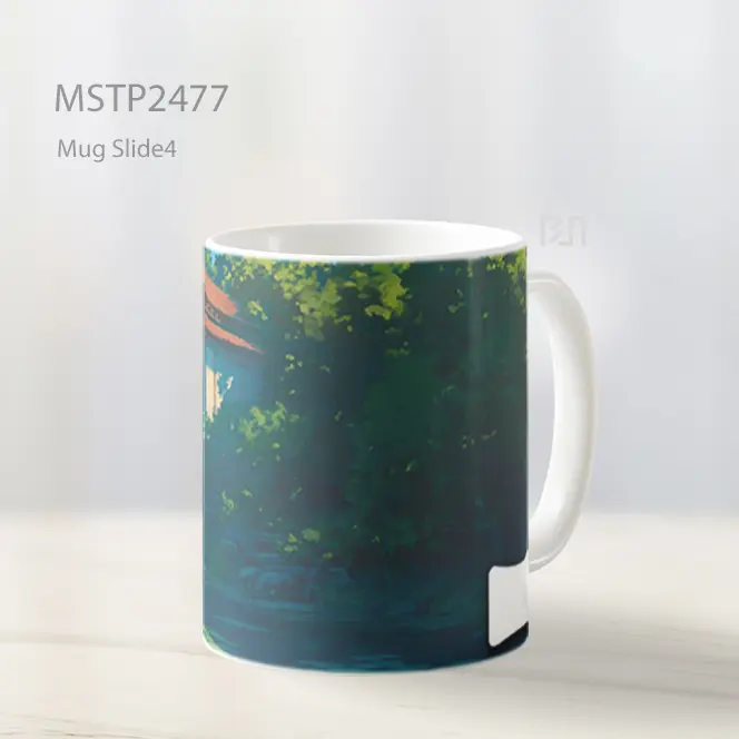 Pondok Di Tepi Sungai Ghibli Ultrawide Mug MSTP2477
