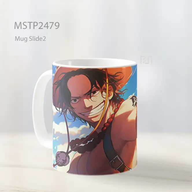 Portgas D Ace Jempol Ke Atas Mug MSTP2479 - All-side / Desain