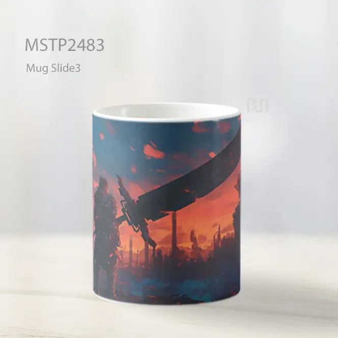 Prajurit Distopia Kota Terbakar Mug MSTP2483 - All-side / Desain