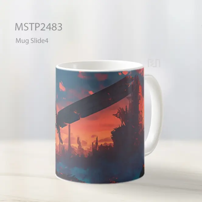 Prajurit Distopia Kota Terbakar Mug MSTP2483