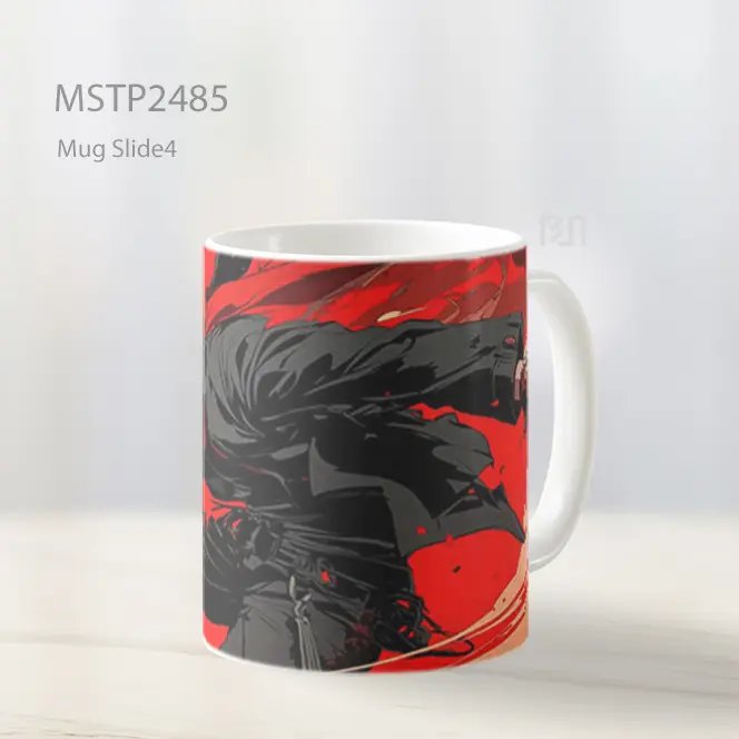 Pria Anime Marah Merah Mug MSTP2485