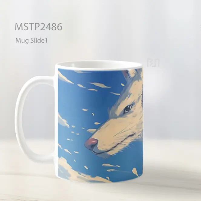Princess Mononoke Dan Serigala Mug MSTP2486 - All-side / Desain