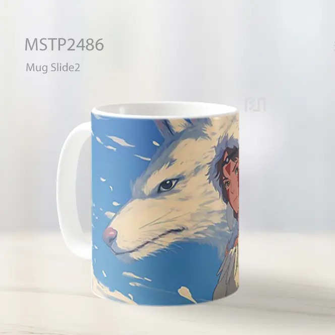 Princess Mononoke Dan Serigala Mug MSTP2486 - All-side / Desain